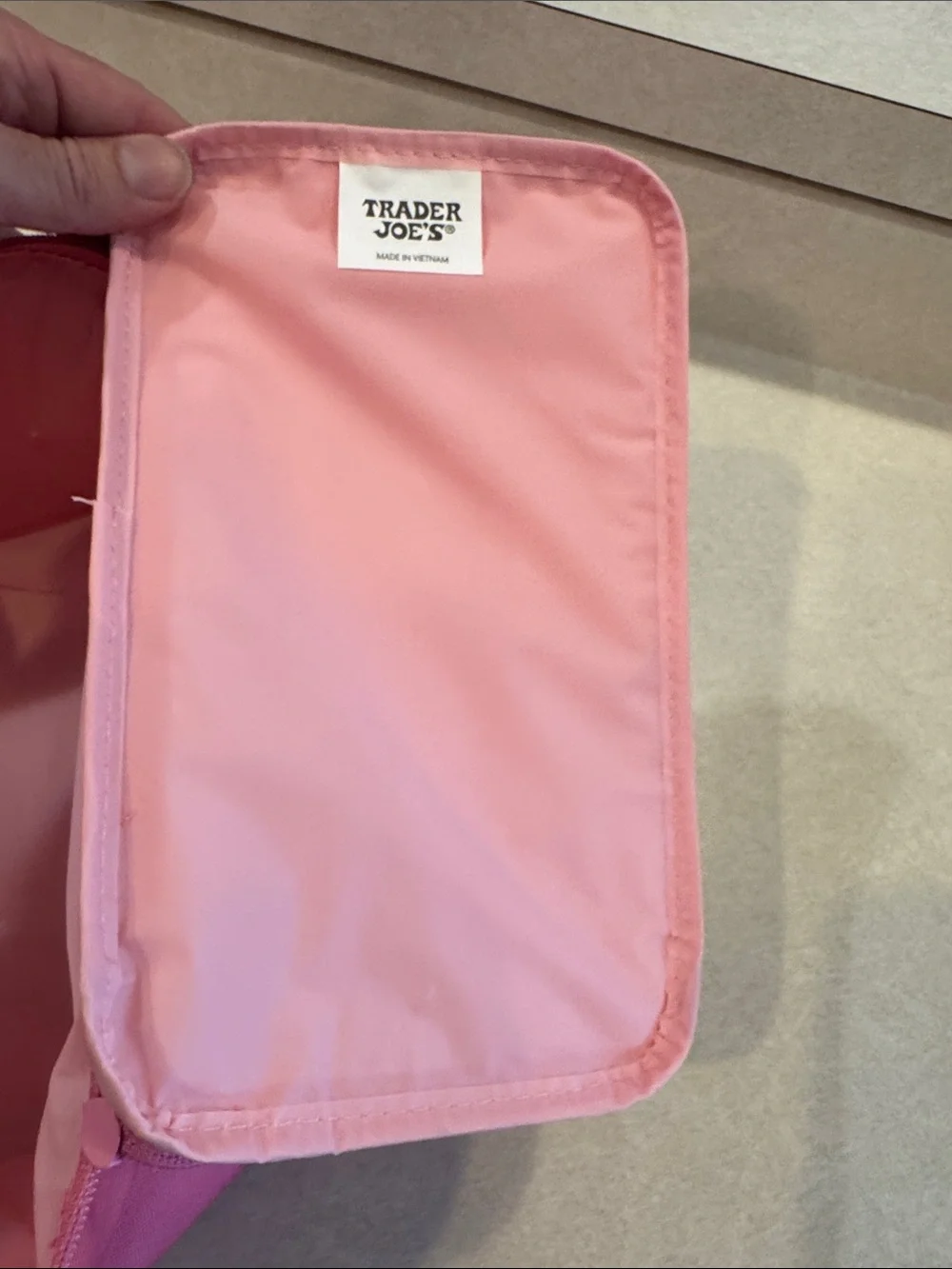 Trader Joe's Pink Insulated Lunch Tote